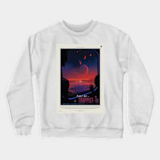 Trappist NASA poster Crewneck Sweatshirt